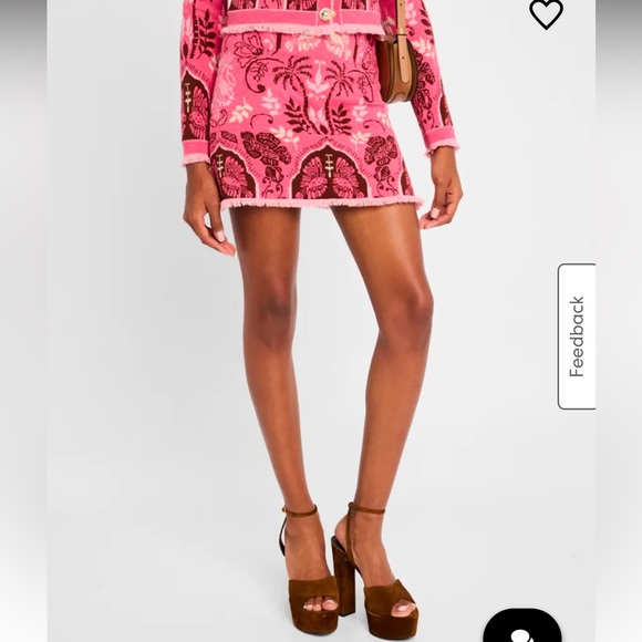 Cara Cara Pink and Brown Mini Skirt